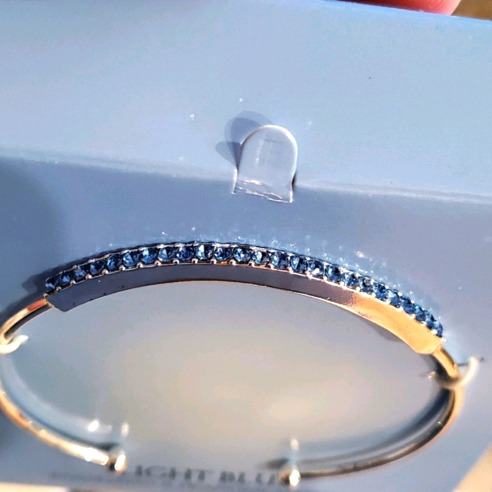light blue bracelet